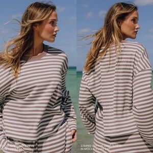 Daily Drills Mocha + Lake Day Long Sleeve Tee and Shorts